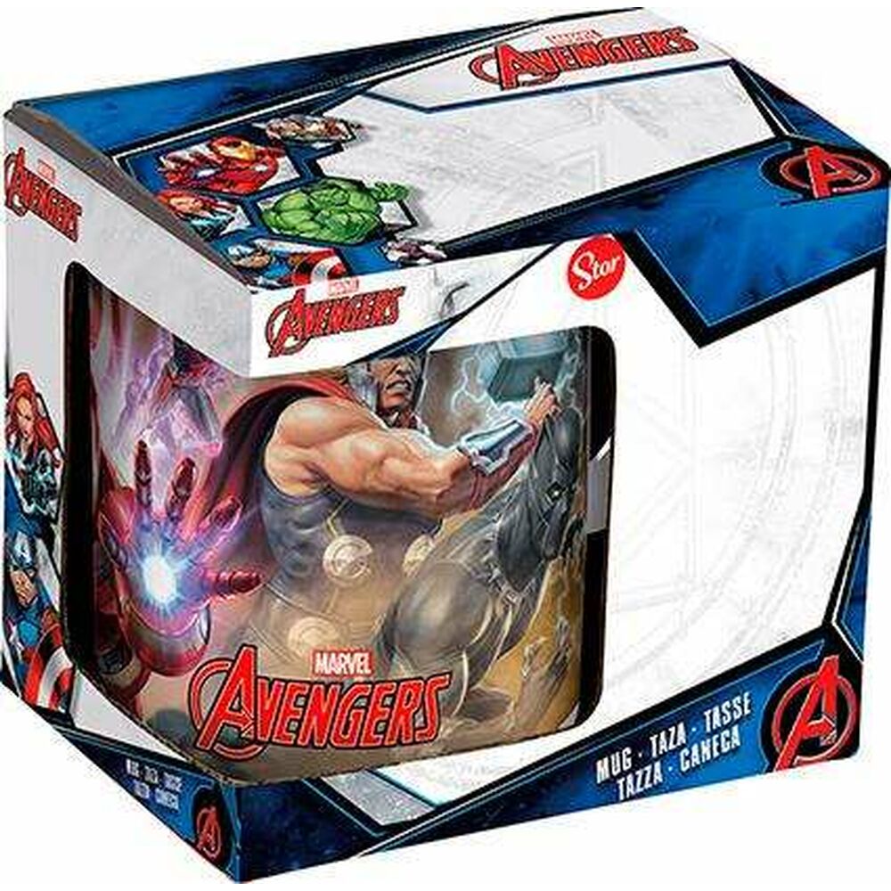 Tazza Mug The Avengers Infinity Bianco Ceramica Rosso (350 ml)