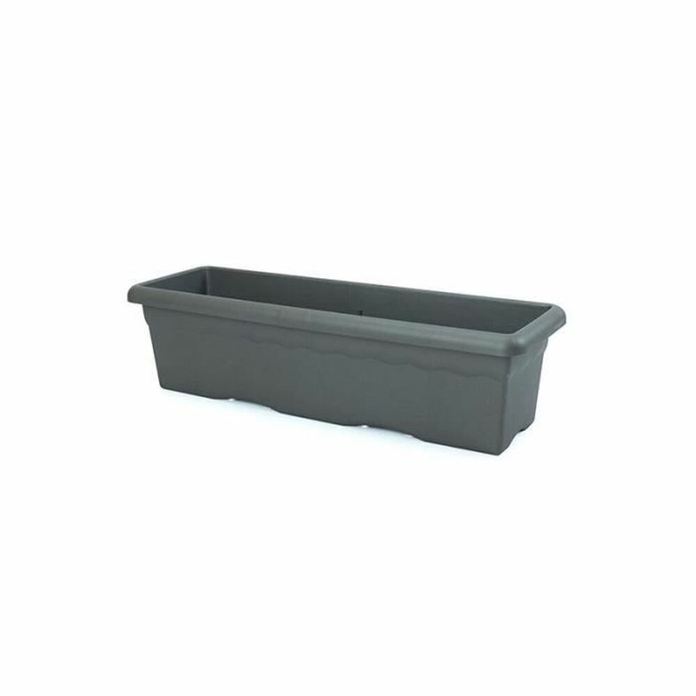 Vaso rettangolare da Balcone Plastiken 100 x 44 x 40 cm Rettangolare Antracite Plastica