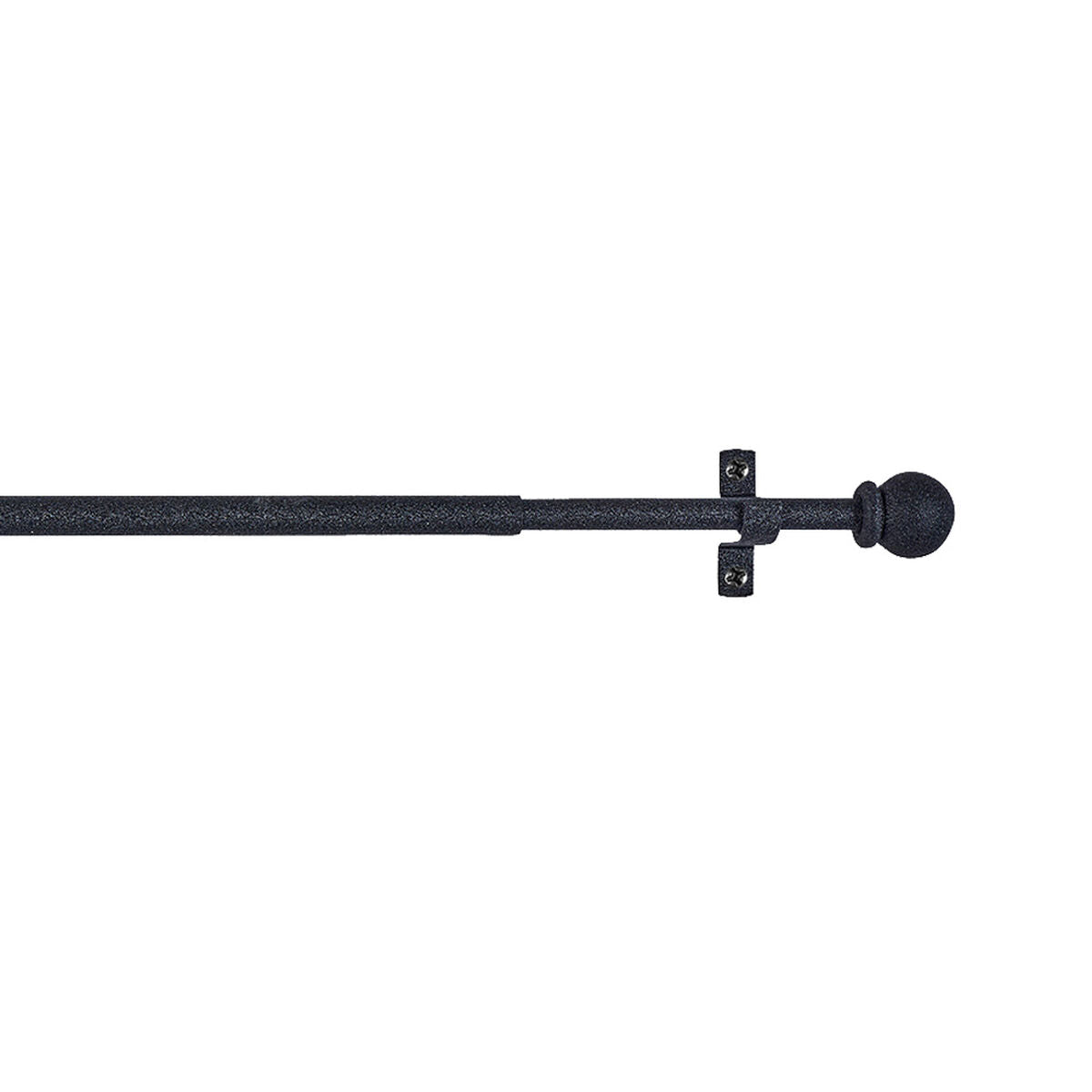 Bastone per tenda Stor Planet Cintacor Sfera 120-215 cm Nero Metallo
