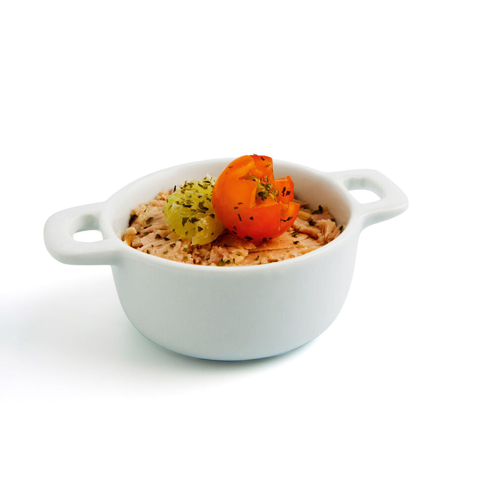 Vassoio per aperitivi Quid Gastro Fun Ceramica Bianco (10 x 7 x 4 cm) (12 Unità)