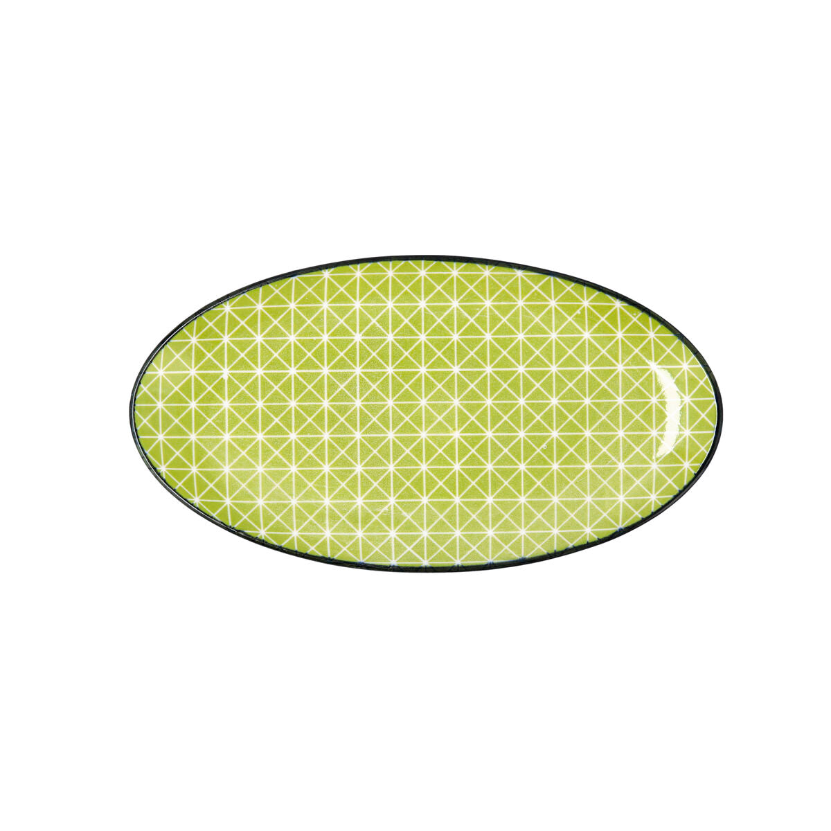 Vassoio per aperitivi Quid Pippa Ovale Ceramica Multicolore (21 cm) (8 Unità)