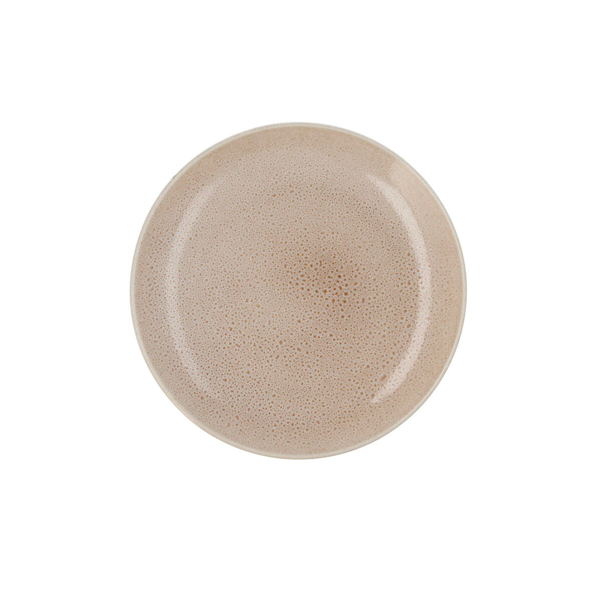 Piatto Piano Ariane Porous Ceramica Beige Ø 27 cm (6 Unità)