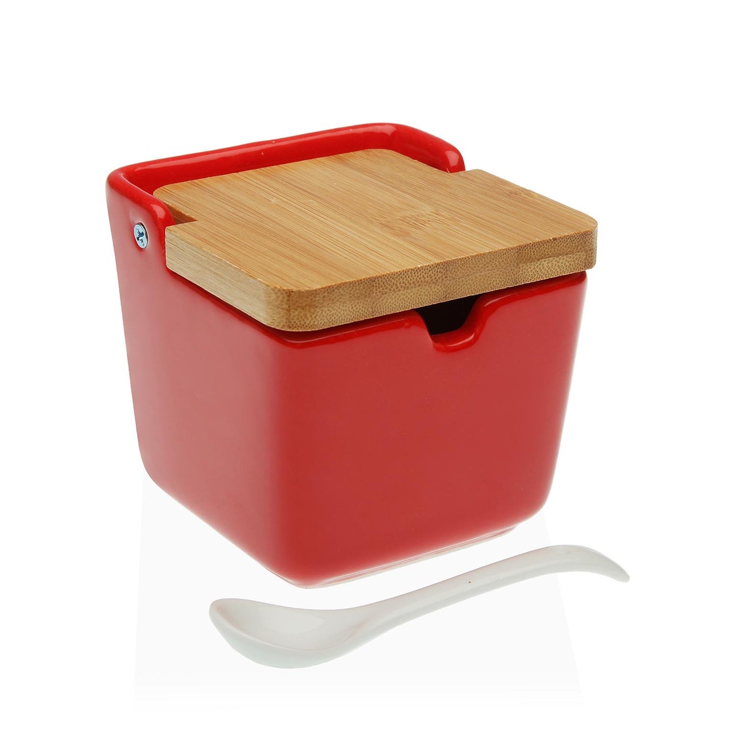 Portazucchero Con coperchio Ceramica (8,8 x 10,3 x 8,8 cm)