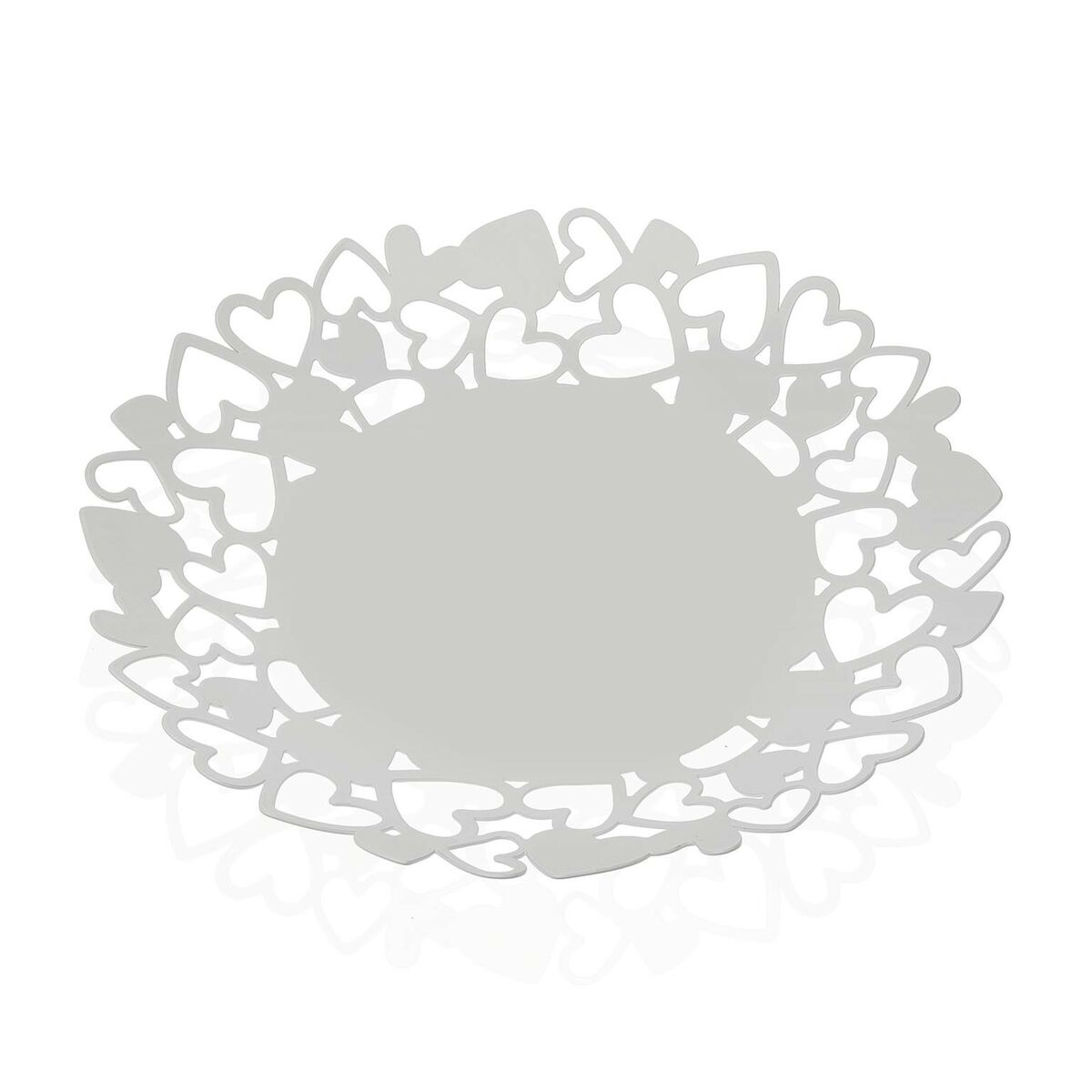 Portafrutta Versa Kamira Bianco Metallo Acciaio (29 x 4,5 x 29 cm)