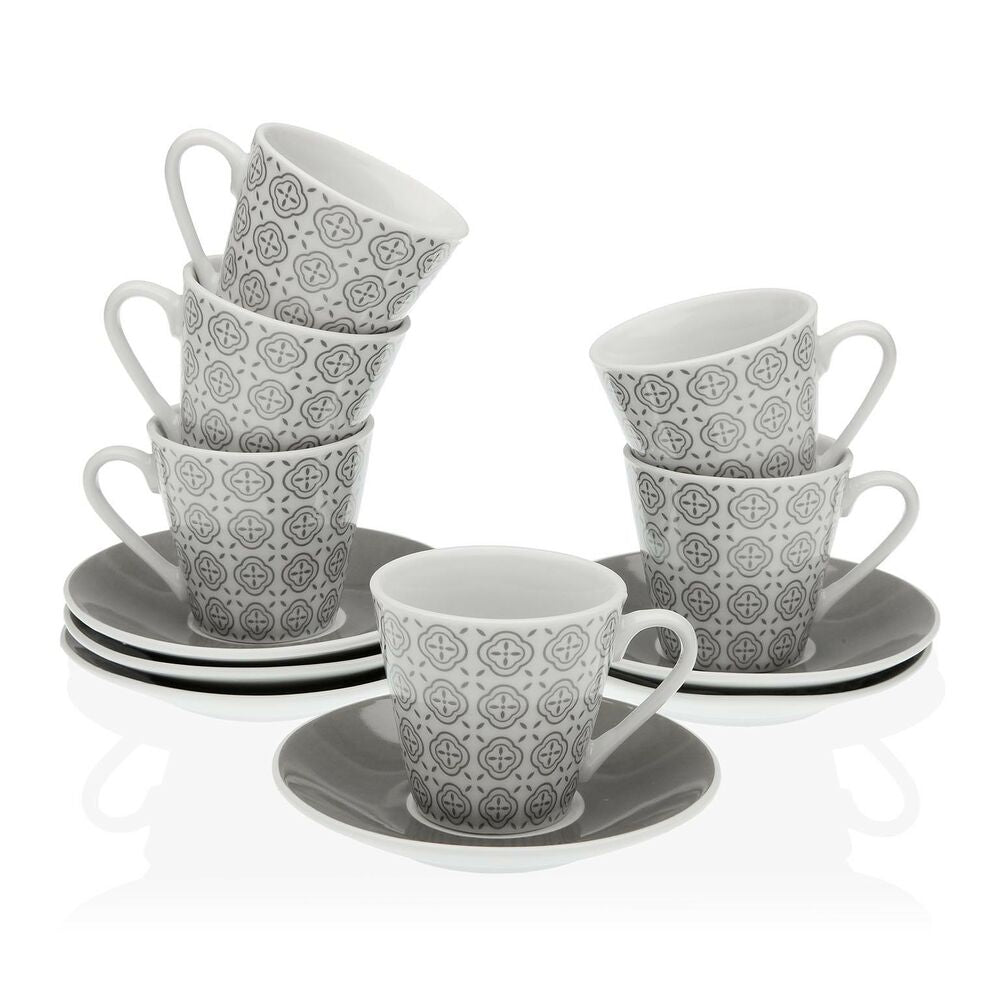 Set di 6 Tazze da Caffè Versa Medeiros Porcellana (6 Pezzi) (5,8 x 6 x 5,8 cm)