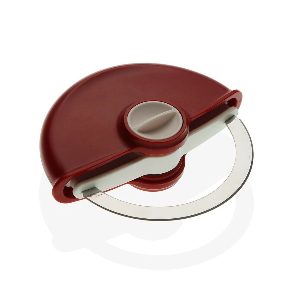 Tagliapizza Versa Rosso Acciaio