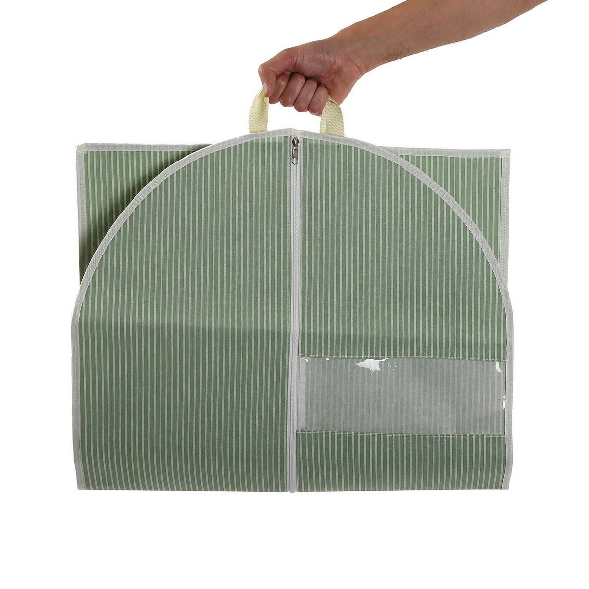 Custodia per Vestiti Versa Righe Verde 100 x 60 cm
