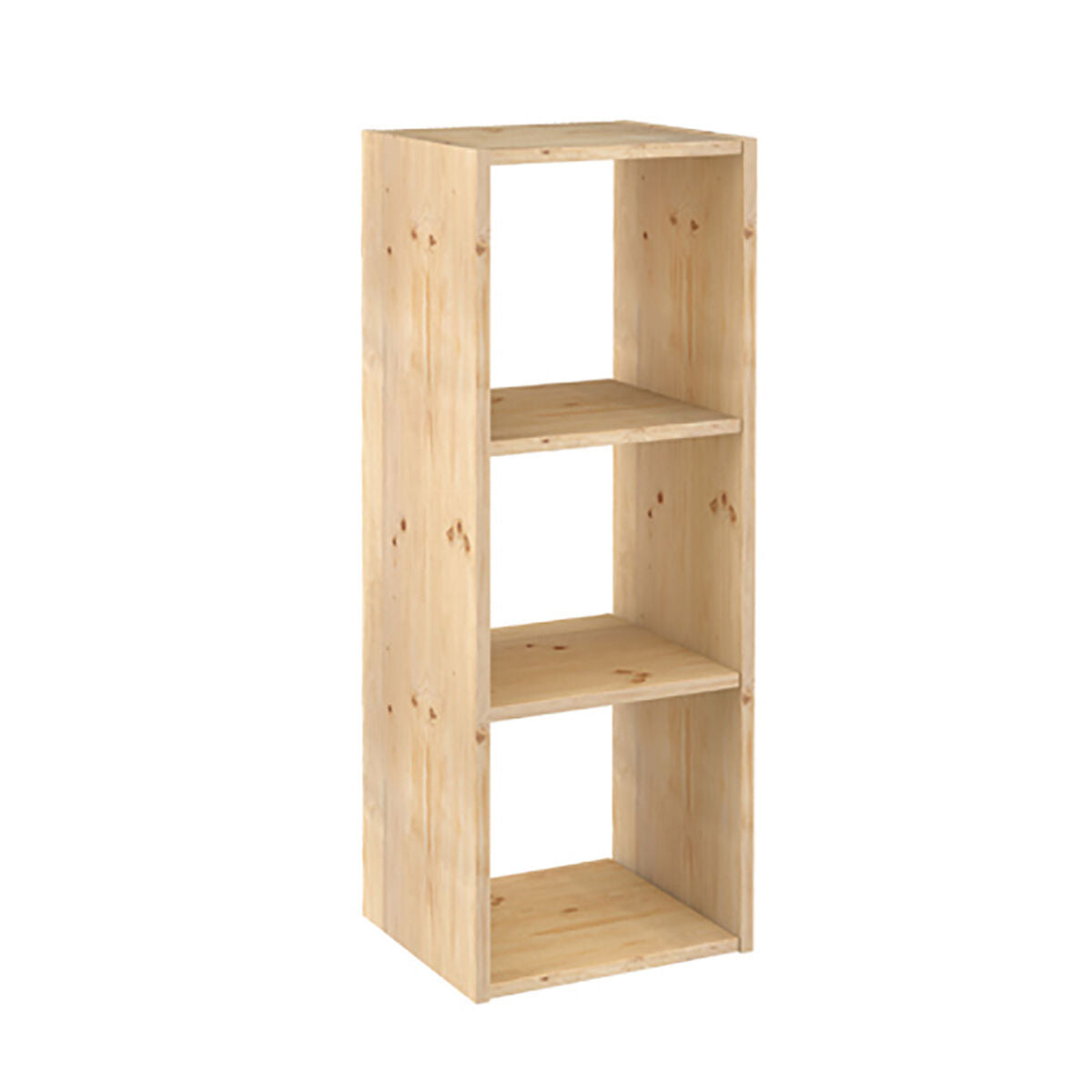 Scaffale Astigarraga Dinamic 3 Cubi Componibile Naturale Legno (107 x 36,2 x 34 cm)