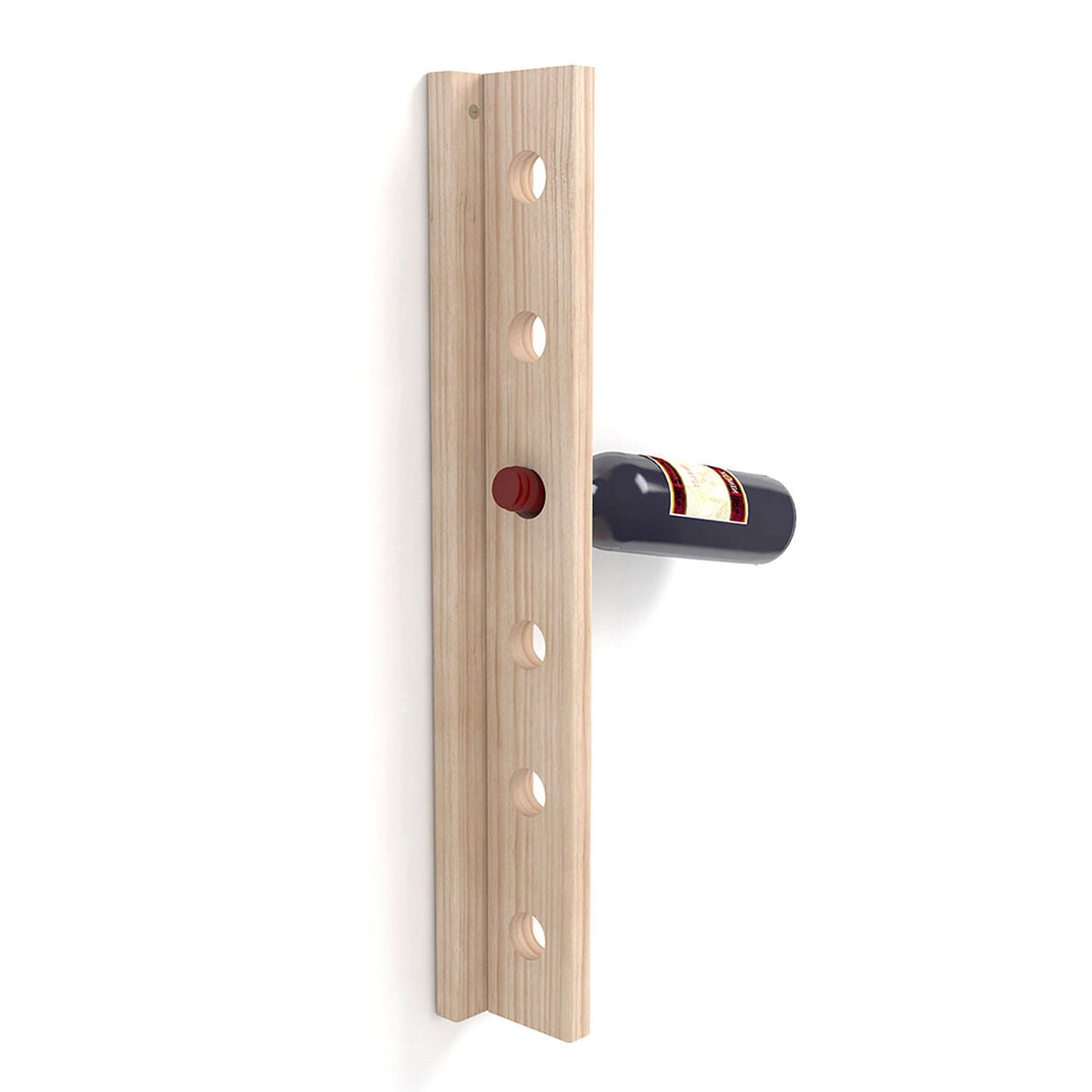 Portabottiglie Astigarraga T-6000 Da muro Naturale Pino (7,5 x 9,5 x 60,5 cm)