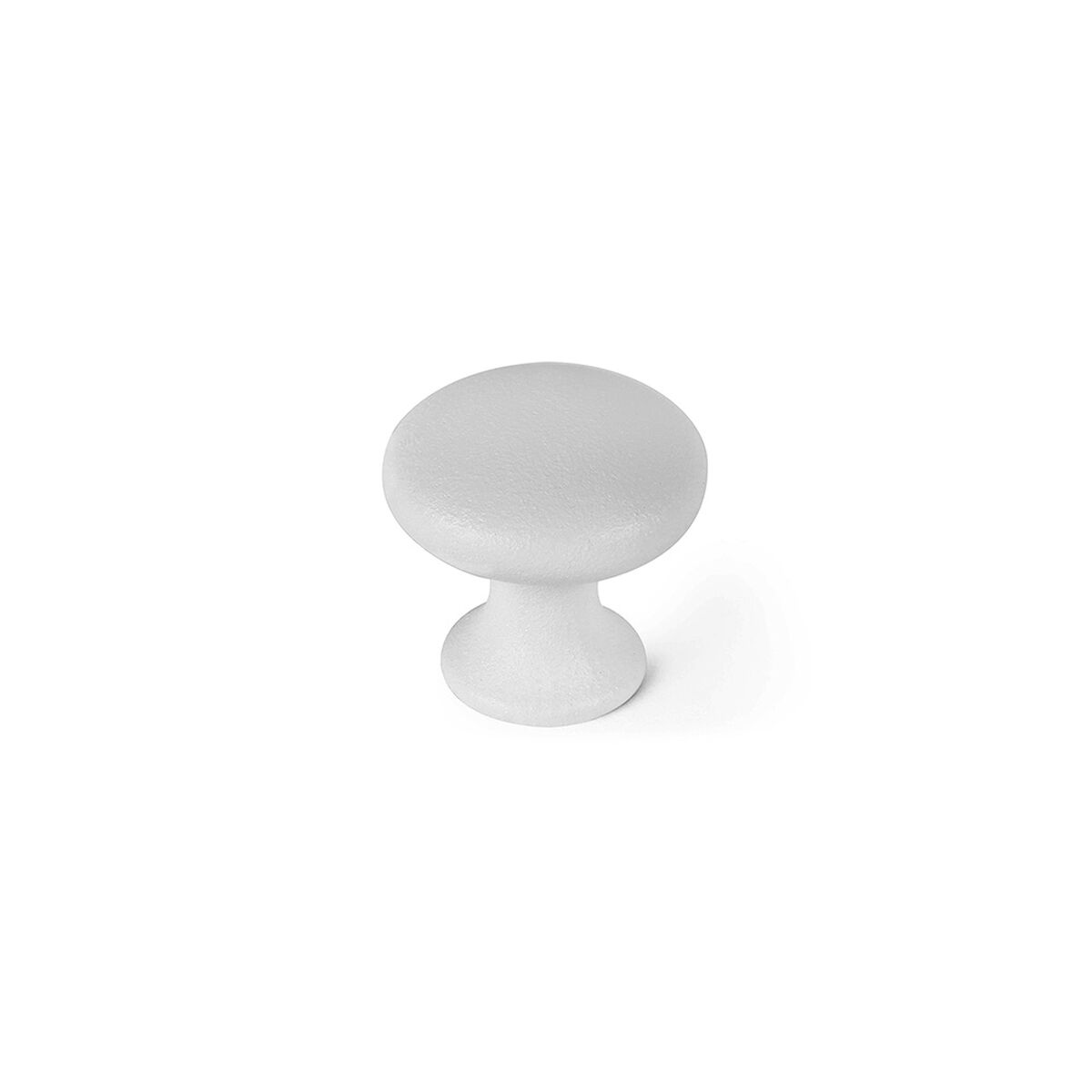 Pomo Rei 760 Rotondo Metallo Bianco 4 Unità (Ø 25 x 24 mm)