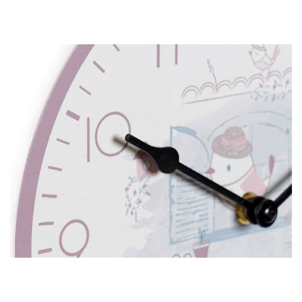 Orologio da Parete DKD Home Decor Per bambini Legno MDF (2 pezzi) (24 x 3 x 24 cm)