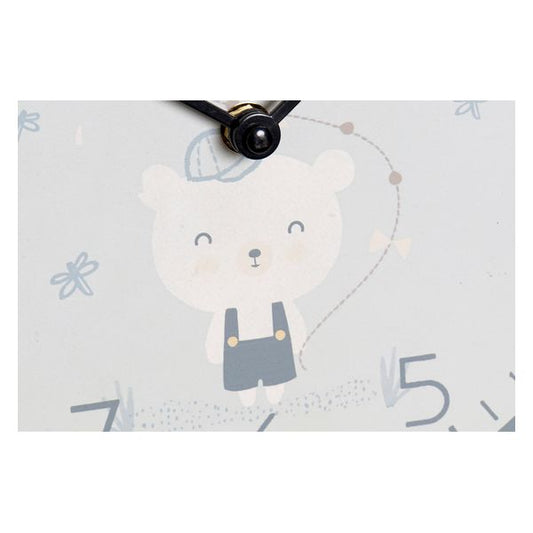 Orologio da Parete DKD Home Decor Per bambini Legno MDF (2 pezzi) (24 x 3 x 24 cm)