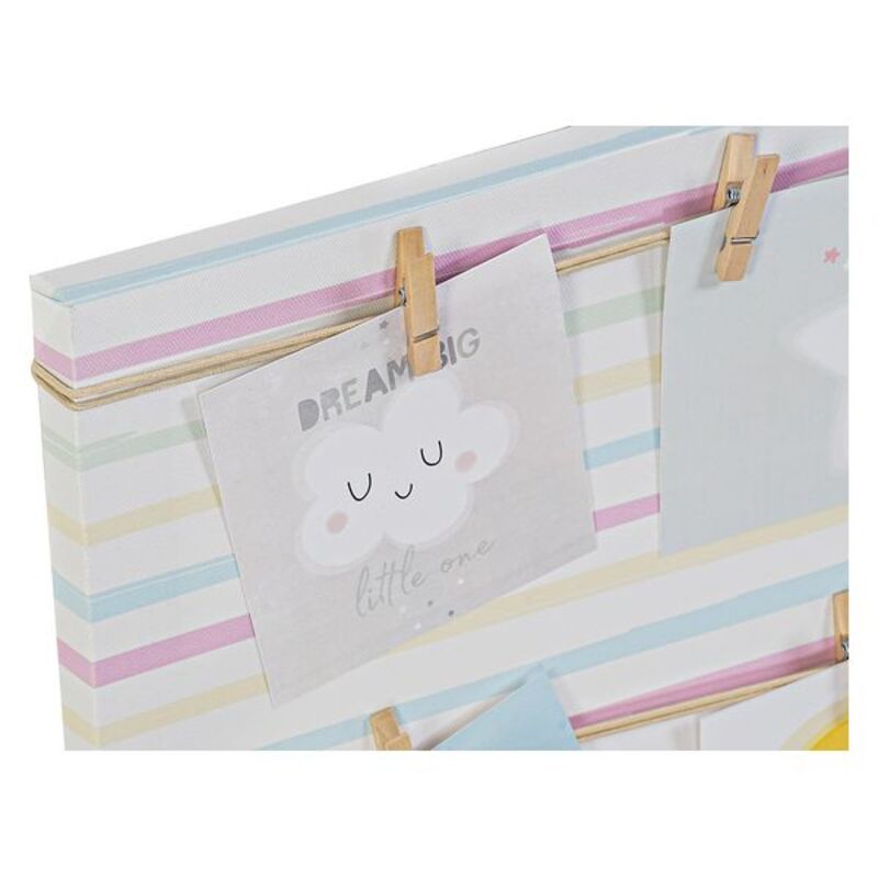 Portafoto DKD Home Decor Sunshine Tela (50 x 2 x 50 cm)