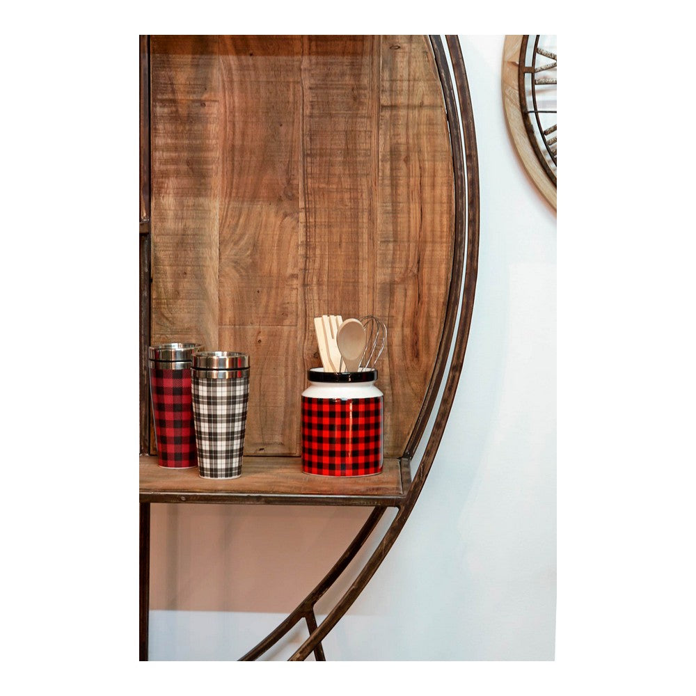 Contenitore per Utensili da Cucina DKD Home Decor Quadri Dolomite Acciaio inossidabile (11.5 x 11.5 x 26 cm)