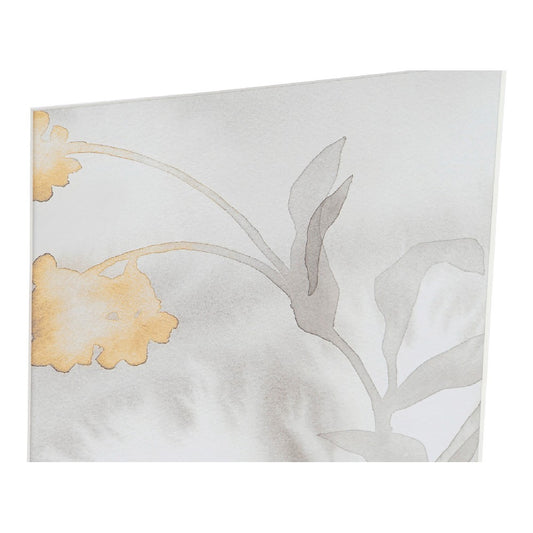 Quadro DKD Home Decor Drawed Leaf Frunze (2 pezzi) (33 x 3 x 38 cm)