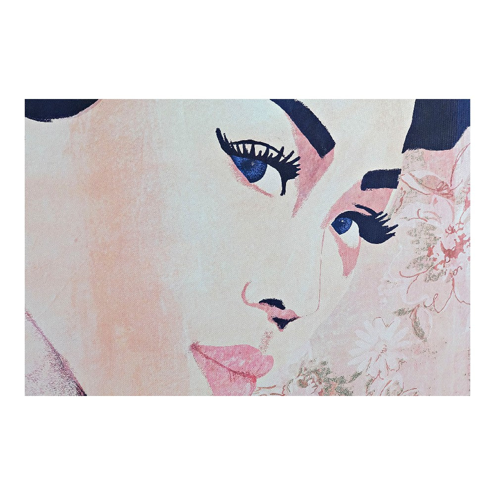 Quadro DKD Home Decor Tela Geisha (2 pezzi) (103.5 x 4.5 x 144 cm)