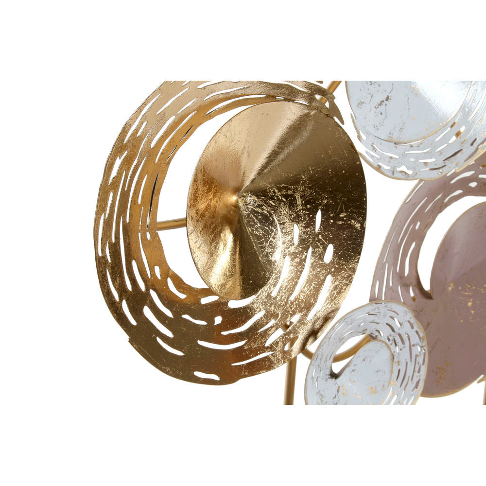 Statua Decorativa DKD Home Decor Metallo Abstract (2 pezzi) (65.4 x 9 x 51 cm)