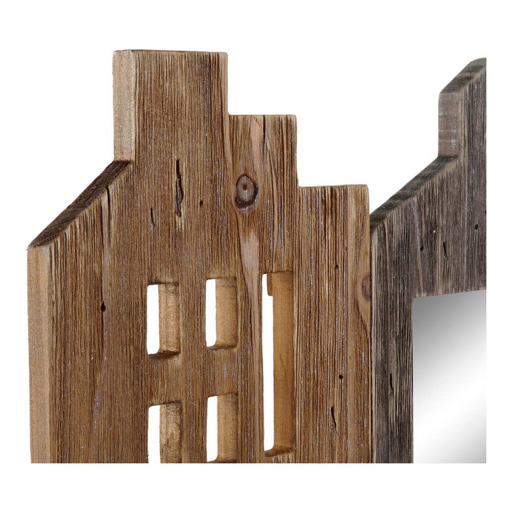 Portariviste DKD Home Decor Metallo Legno di paulownia (57 x 10 x 40 cm)