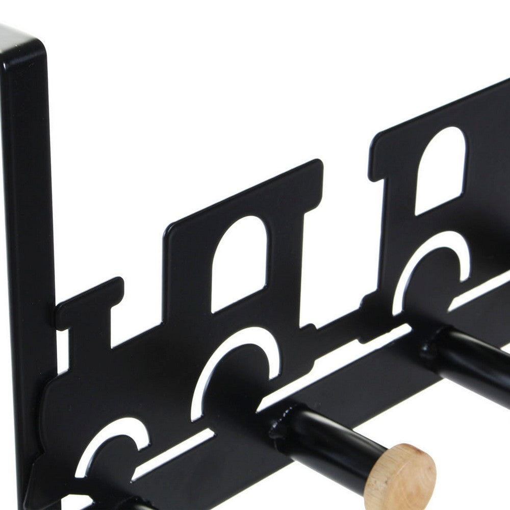 Appendiabiti per Porte DKD Home Decor Treno Metallo Legno MDF (2 pezzi) (28.5 x 8.5 x 16.5 cm)