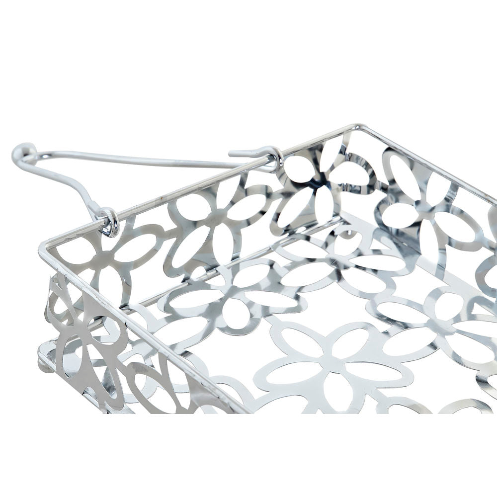Portatovagliolo DKD Home Decor Margarita Argento Metallo