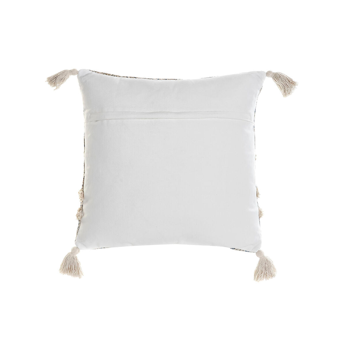 Cuscino DKD Home Decor Beige Azzurro Poliestere Cotone (45 x 5 x 45 cm)
