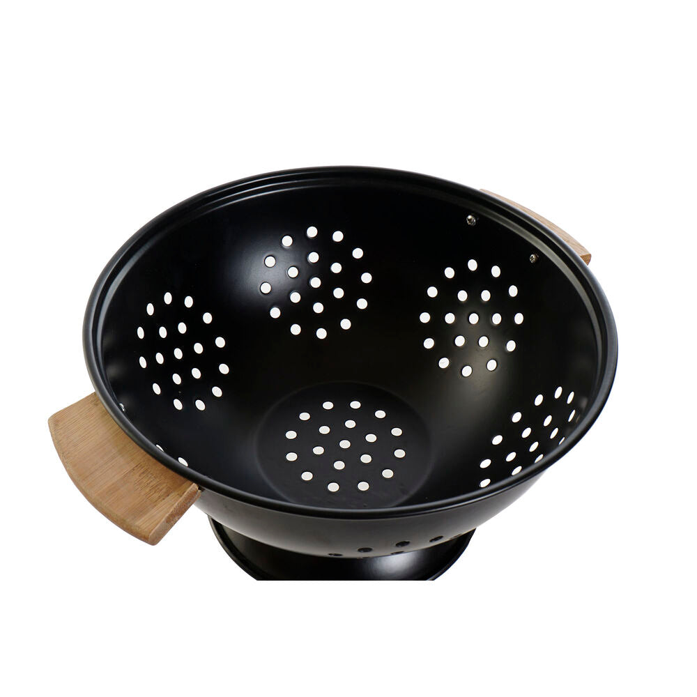 Scolapasta DKD Home Decor Nero Acciaio inossidabile (29 x 25,5 x 13,7 cm)