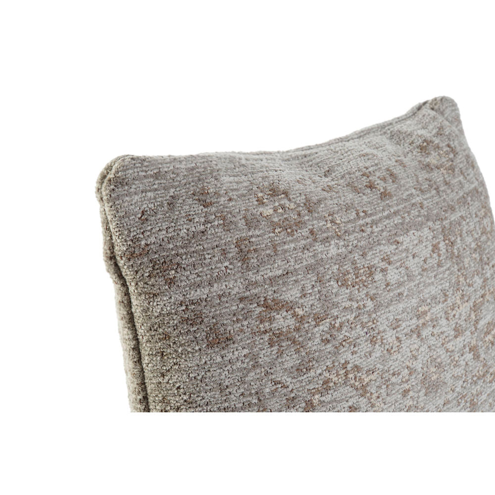 Cuscino DKD Home Decor Bianco Nero Poliestere Cotone Marrone Chiaro (45 x 12 x 45 cm)