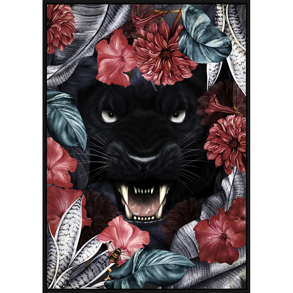 Quadro animali e fiori DKD Home Decor (2 pezzi) (53 x 4.3 x 73 cm)