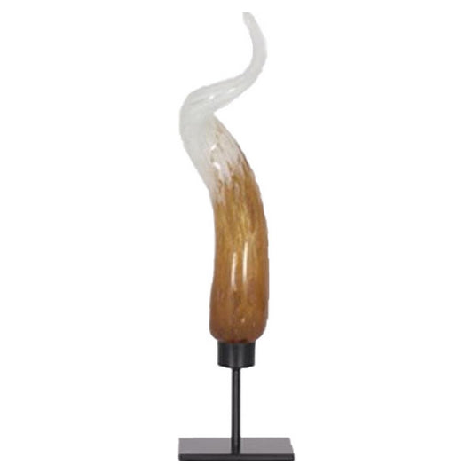 Statua Decorativa DKD Home Decor Vetro Metallo (12 x 7 x 47 cm)