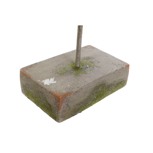 Statua Decorativa DKD Home Decor S3019580 Fibra di Vetro Grigio Metallo Africana (20 x 12 x 55 cm) (24,5 cm) (24 x 15 cm)