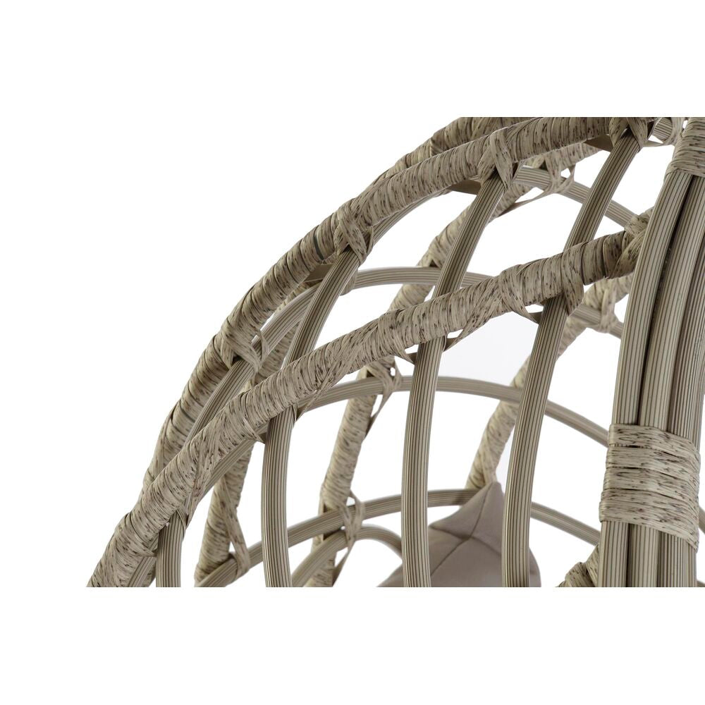 Dondolo a uovo sospeso DKD Home Decor Poliestere rattan sintetico Alluminio (92 x 70 x 113 cm)