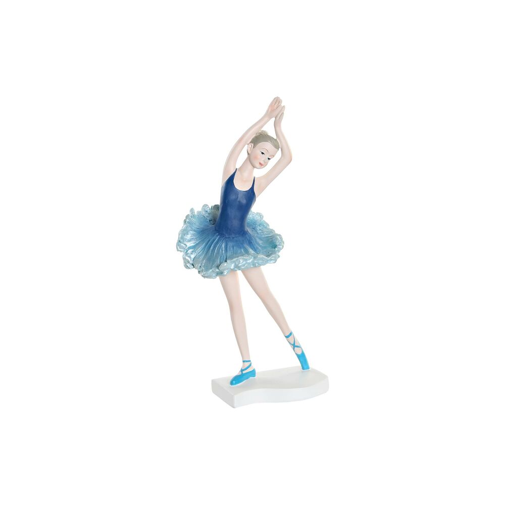 Statua ballerina DKD Home Decor Azzurro Resina (11 x 6 x 23 cm)