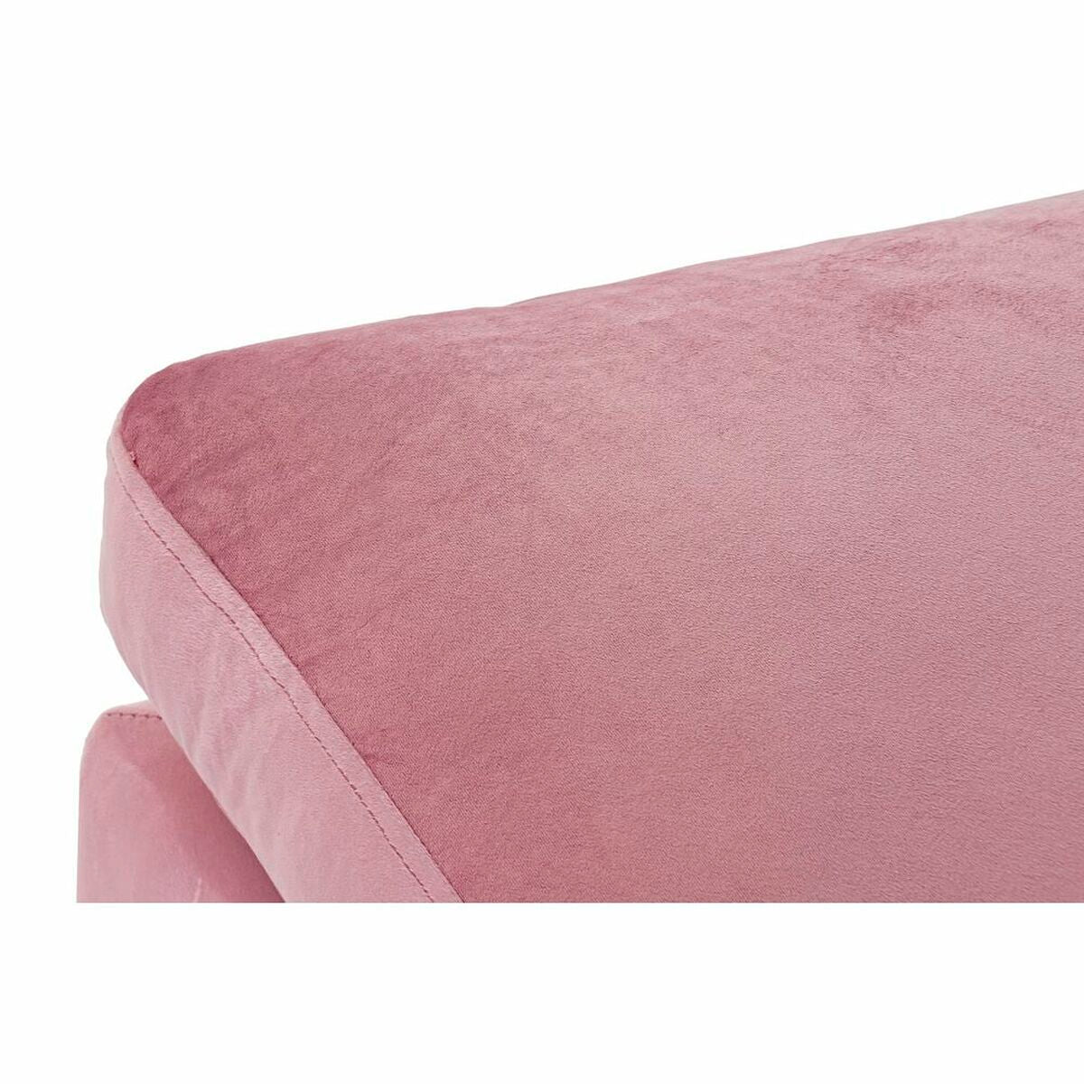 Poggiapiedi DKD Home Decor Rosa Poliestere Moderno (55 x 55 x 30 cm)