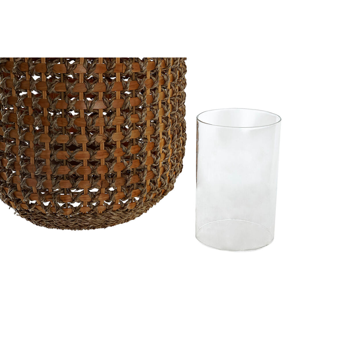 Lanterna DKD Home Decor Naturale Fibra (25 x 25 x 53 cm)