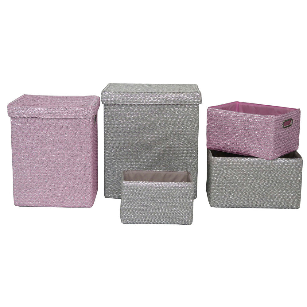 Set di Cestini DKD Home Decor polipropilene (42 x 33 x 50 cm) (5 pezzi)