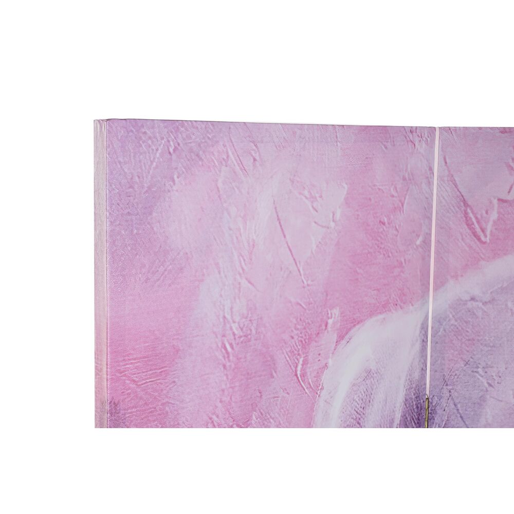 Paravento DKD Home Decor Gatto Tela Pino (120 x 2,5 x 180 cm)