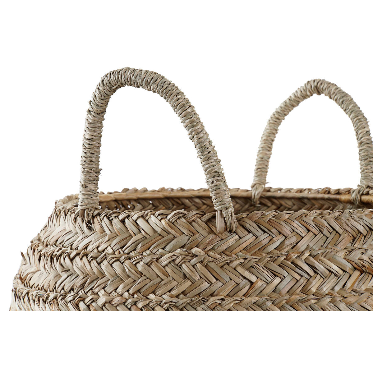 Cesta Decorativa DKD Home Decor Naturale Erba di mare Boho (40 x 40 x 30 cm)