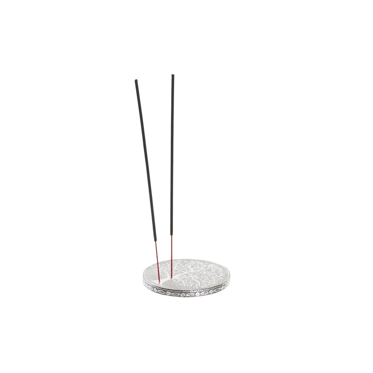 Incenso DKD Home Decor Supporto Albero Legno Alluminio Arabo (9,5 x 9,5 x 1,2 cm)