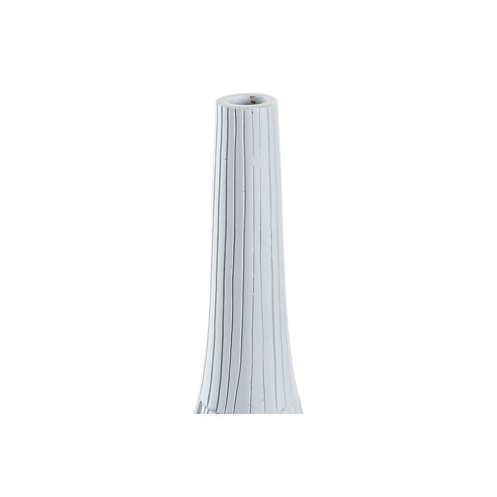 Vaso DKD Home Decor Bianco Resina Moderno (18 x 18 x 50 cm)