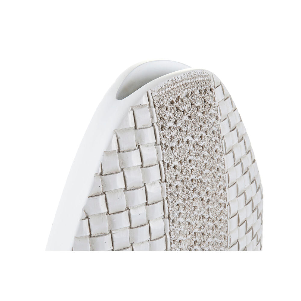 Vaso DKD Home Decor Bianco Resina Moderno (25 x 10 x 51 cm)