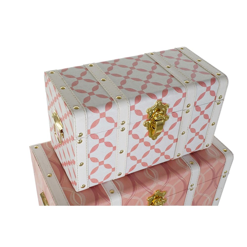 Set di Bauli DKD Home Decor MDF PU (60 x 35 x 41 cm)