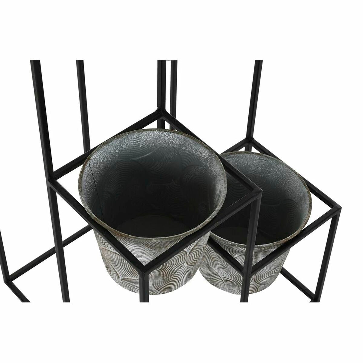 Vaso DKD Home Decor Grigio Metallo (34 x 34 x 71 cm)