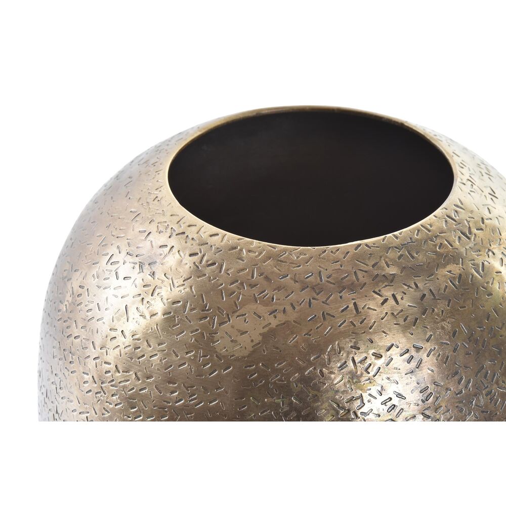 Vaso DKD Home Decor Dorato Argentato Alluminio Loft (2 Unità) (16 x 16 x 29 cm)