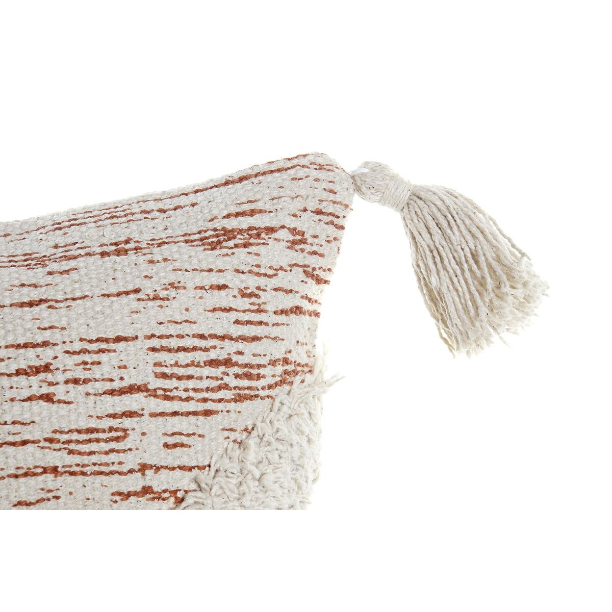 Cuscino DKD Home Decor Beige Arancio Poliestere Cotone (45 x 10 x 45 cm)