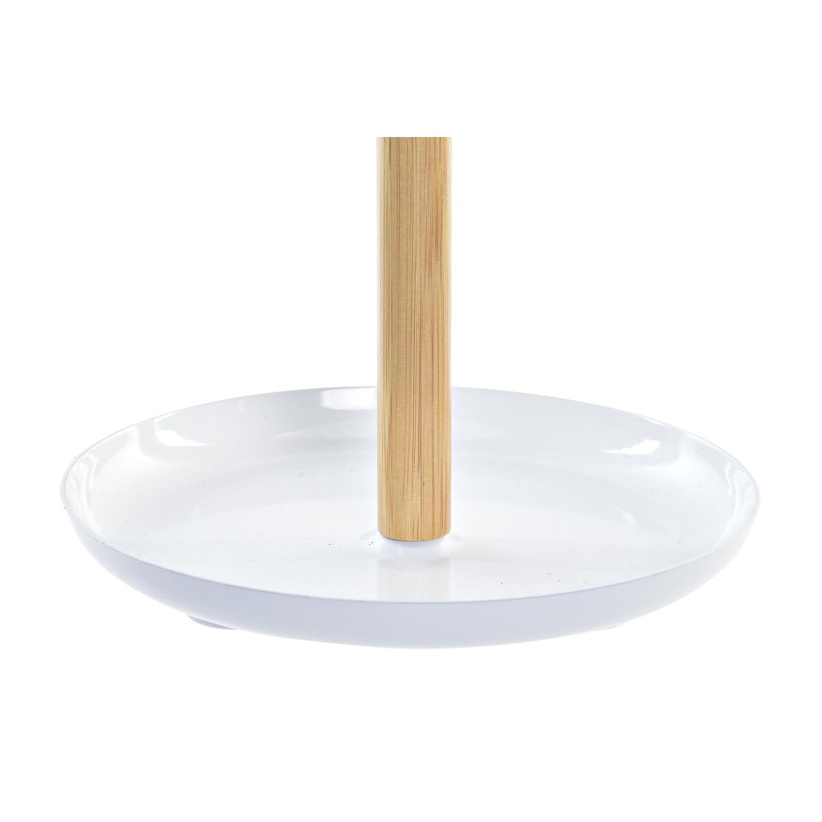 Specchio DKD Home Decor Naturale Alluminio Bianco Bambù PS (17 x 17 x 31 cm)