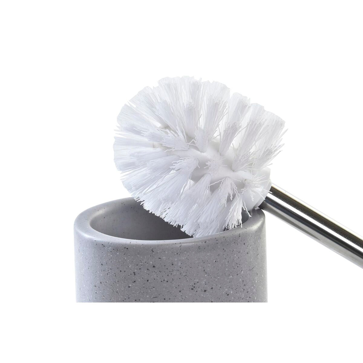 Scopino per il Bagno DKD Home Decor Urban Argentato Grigio Alluminio Rosa chiaro (9,8 x 9,8 x 39 cm) (2 Unità)