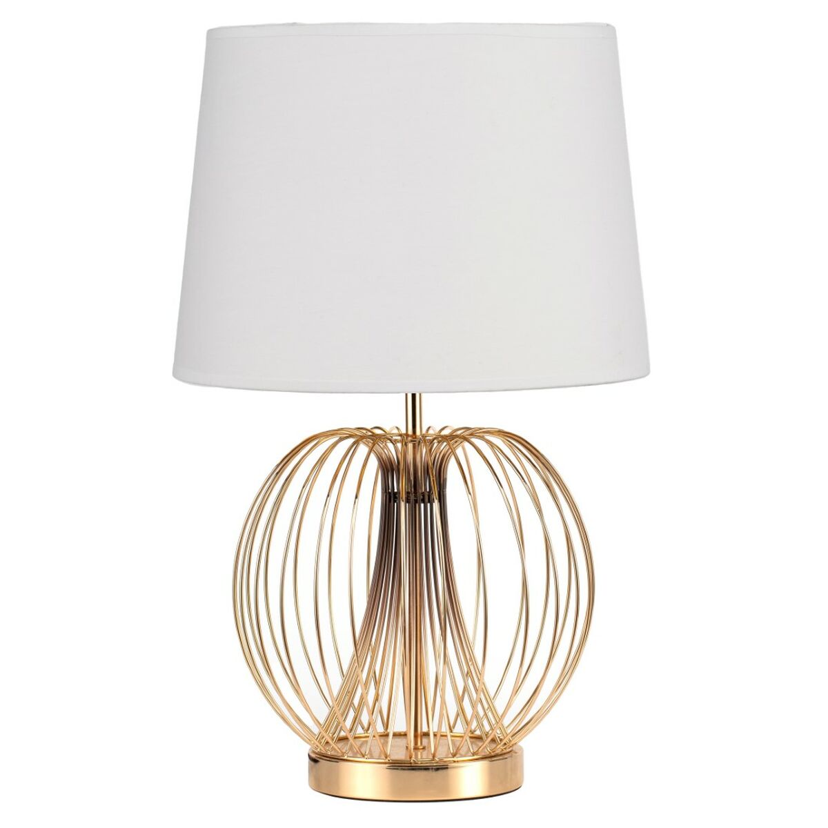 Lampada da tavolo DKD Home Decor Metallo Poliestere 50 W (32.5 x 32.5 x 52 cm) (2 Unità)