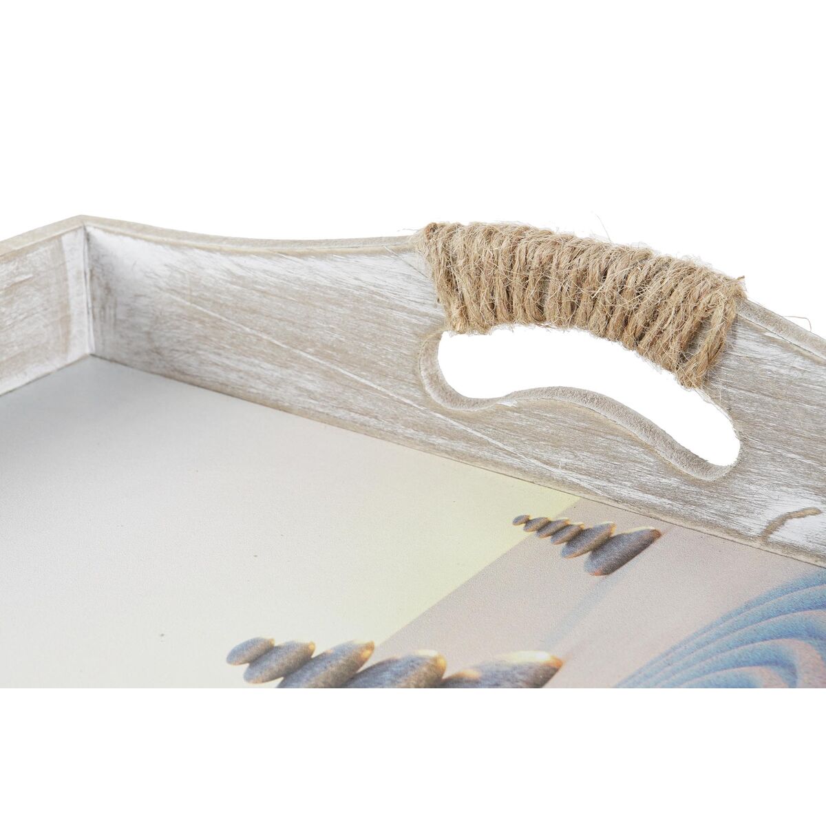 Set di Vassoi DKD Home Decor Legno MDF (2 Pezzi) (40 x 30 x 6 cm) (2 Unità)