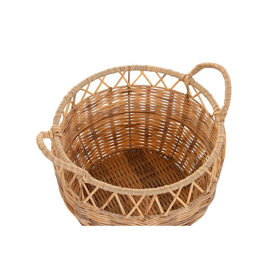 Set di Cestini DKD Home Decor Naturale Metallo PE (38 x 38 x 27 cm)