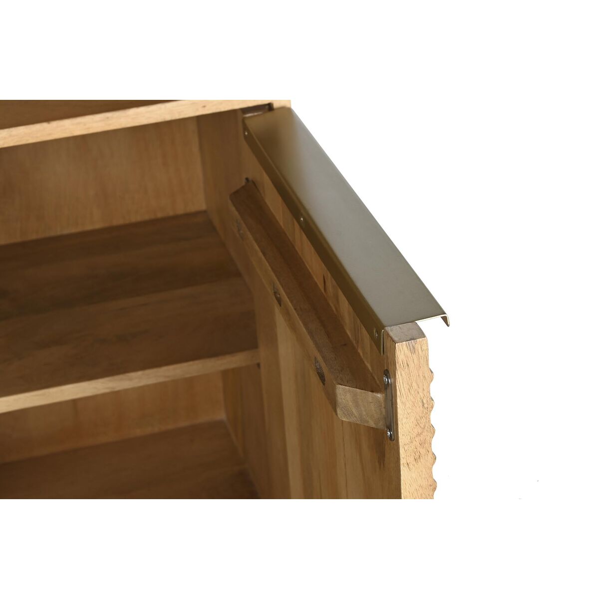 Scaffale DKD Home Decor Naturale Dorato Legno di mango 90 x 40 x 180 cm